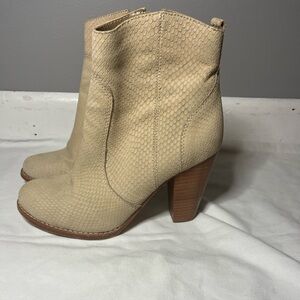 Joie - Dalton Ankle boots -Sand snakeskin leather bootie size 36/6